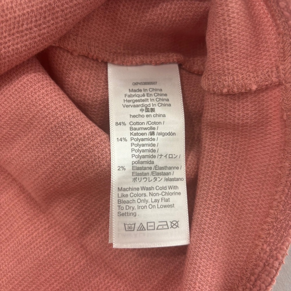 Madewell Pink Textured Gathered Scoop Neck Cap Sleeve Top 3X Plus Size - Picture 8 of 10